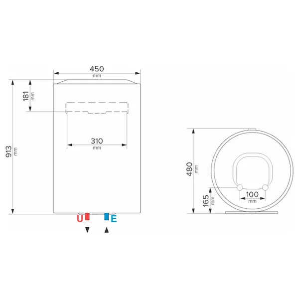 Бойлер Ariston Lydos R 100V 1.8K EU  / 100 л / Белый photo 6