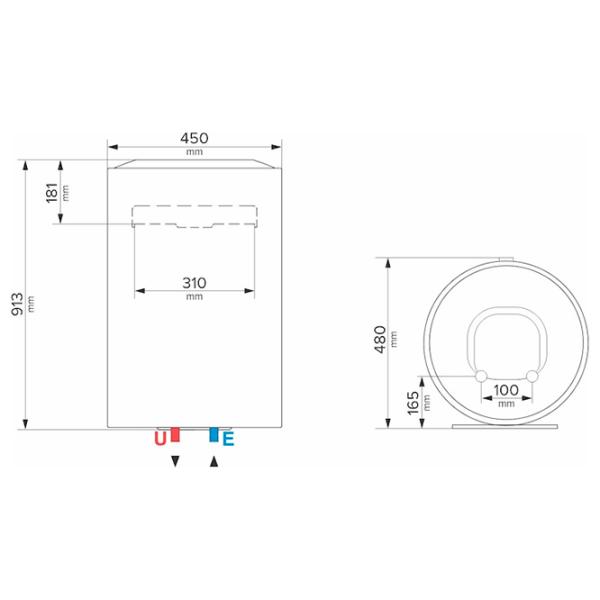 Бойлер Ariston Lydos R 100V 1.8K EU  / 100 л / Белый photo 6
