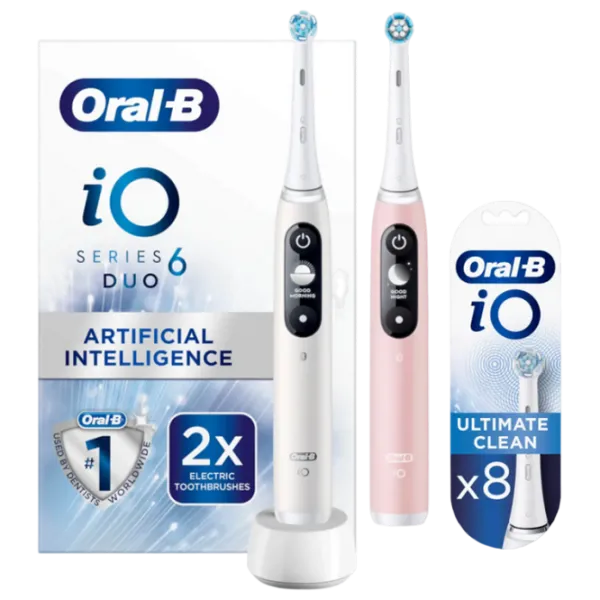 Periuță de dinți electrică Braun iO6 Series Duo 3D / White photo 2