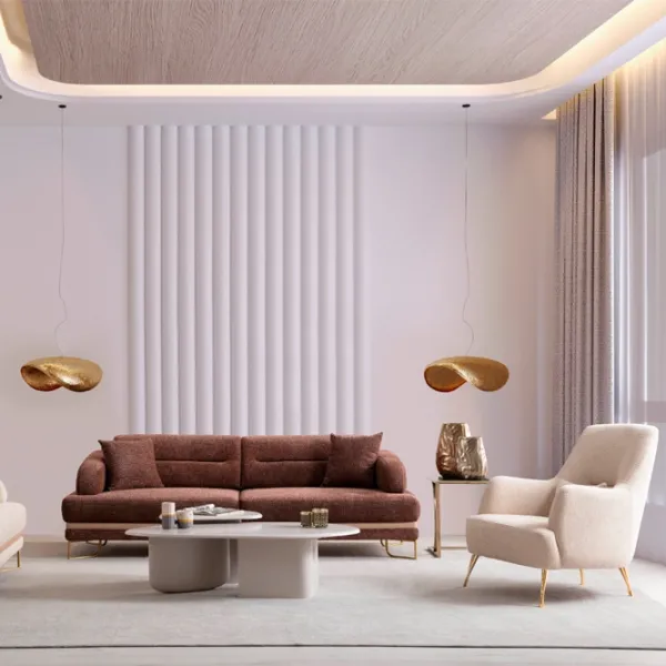 Кресло GUVEN Collection Estela Золотой Бежевый photo 1