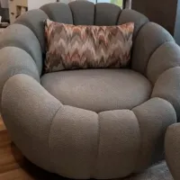 Кресло Forliva Angel Серый Серый