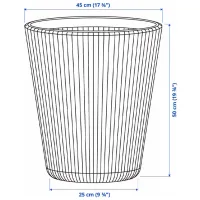 Ghiveci pentru flori Ikea Bjornbambu Black / Plastic / Pe podea photo 5