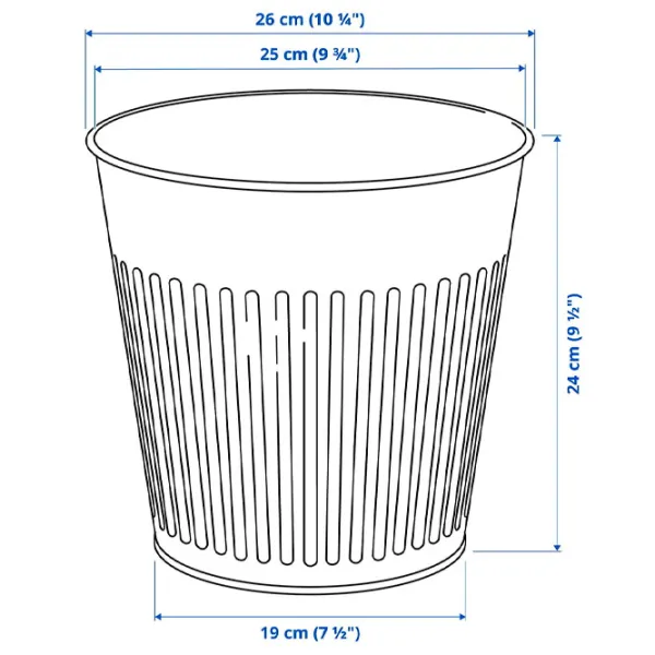 Ghiveci pentru flori Ikea Citronmeliss Black / Plastic / Pe podea photo 5