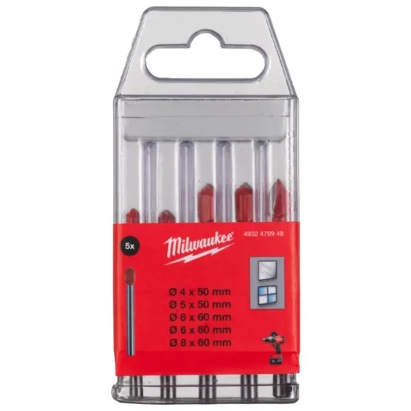 Set de burghie Milwaukee 4932479948 Oțel photo 1 Set de burghie Milwaukee 4932479948 Oțel photo 1