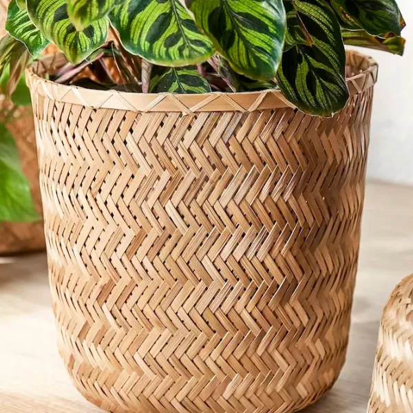 Ghiveci pentru flori Ikea Klynnon Beige / Bambus / Pe podea photo 4