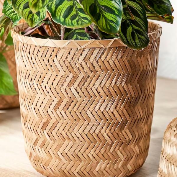 Ghiveci pentru flori Ikea Klynnon Beige / Bambus / Pe podea photo 4