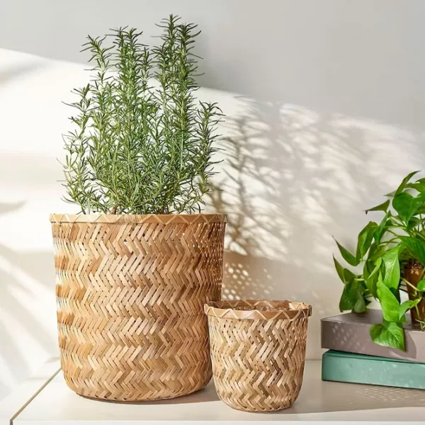 Ghiveci pentru flori Ikea Klynnon Beige / Bambus / Pe podea photo 5