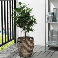 Ghiveci pentru flori Ikea Ragkorn Beige / Plastic / Pe podea photo 3