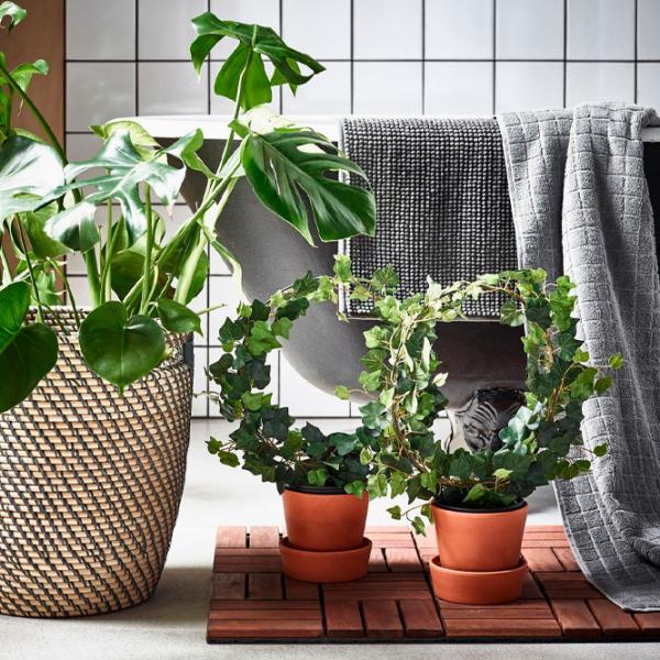 Ghiveci pentru flori Ikea Ragkorn Beige / Plastic / Pe podea photo 4