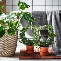 Ghiveci pentru flori Ikea Ragkorn Beige / Plastic / Pe podea photo 4