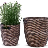Ghiveci pentru flori Ikea Ragkorn Beige / Plastic / Pe podea photo 5