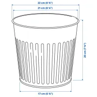 Ghiveci pentru flori Ikea Citronmeliss Black / Metal / Pe podea photo 5