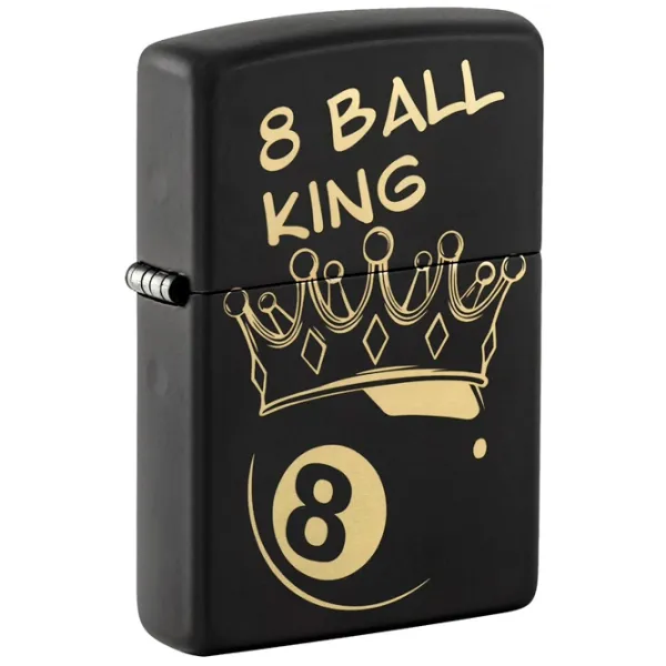 Brichetă Zippo King 8 Ball Design Black / Alamă photo 1