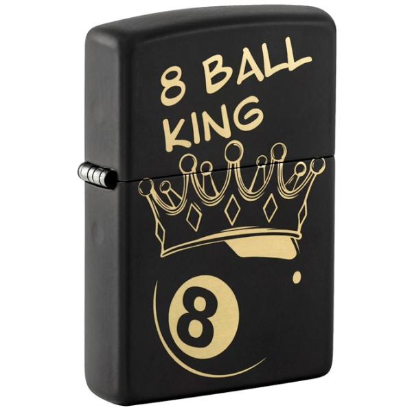 Brichetă Zippo King 8 Ball Design Black / Alamă photo 1