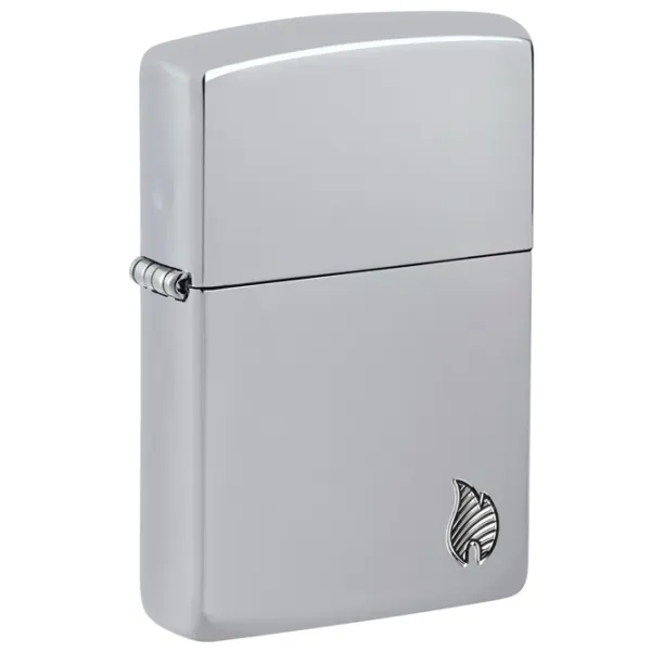 Brichetă Zippo Armor Series Flame Silver / Alamă photo 1