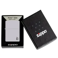 Зажигалка Zippo Armor Series Flame Серебряный / Латунь photo 4