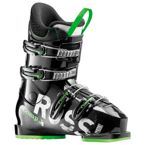 Clăpari de schi pentru copii Rossignol COMP J4 Black Green / Poliuretan photo 1