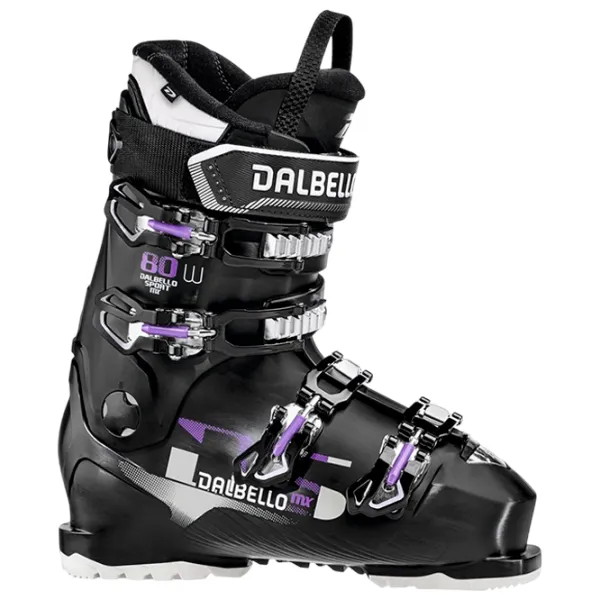 Clăpari de schi pentru femei Dalbello DS MX 80 W LS Black Purple / Poliuretan photo 1