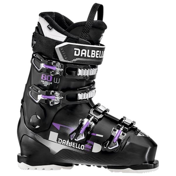 Clăpari de schi pentru femei Dalbello DS MX 80 W LS Black Purple / Poliuretan photo 1