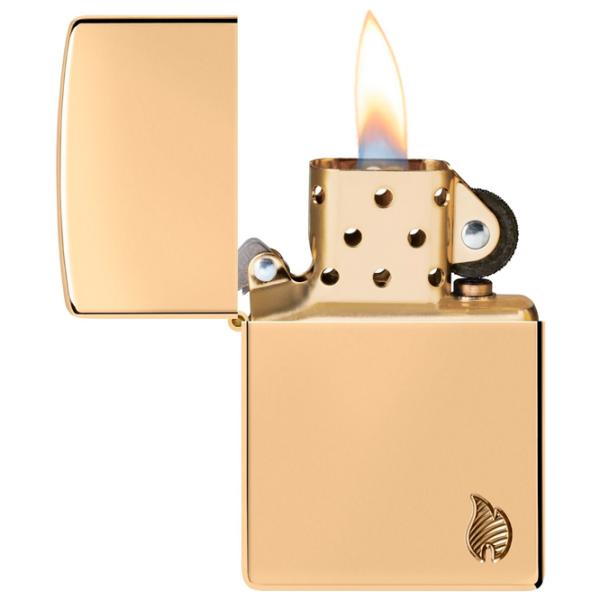 Brichetă Zippo Armor Series Flame Gold / Alamă photo 1