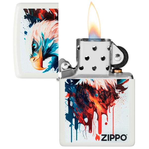 Brichetă Zippo Eagle Design White / Alamă photo 1