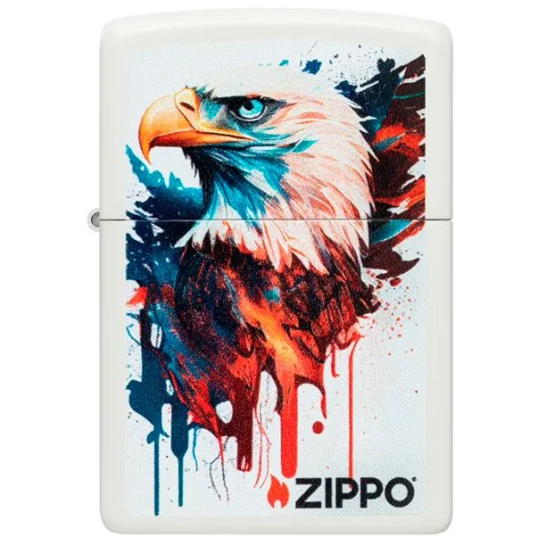 Brichetă Zippo Eagle Design White / Alamă photo 3