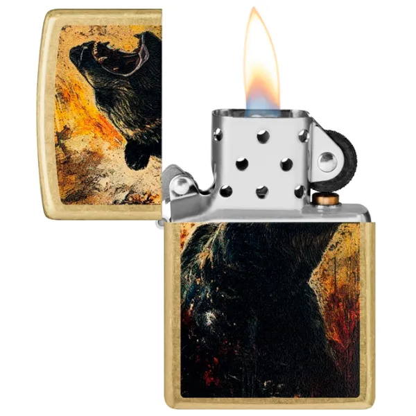 Brichetă Zippo Bear Design Bronze / Alamă photo 1