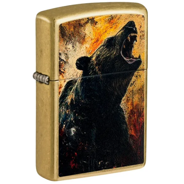Brichetă Zippo Bear Design Bronze / Alamă photo 2