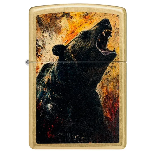 Brichetă Zippo Bear Design Bronze / Alamă photo 3