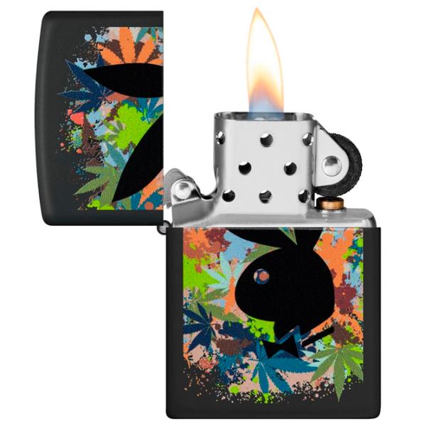 Brichetă Zippo Playboy Black / Alamă photo 1