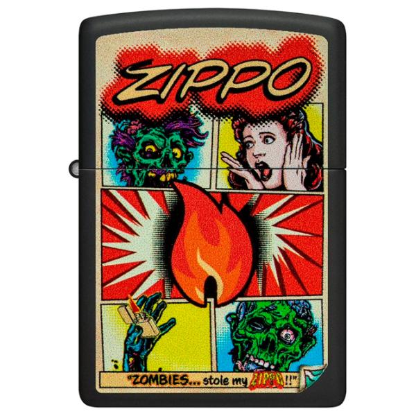 Brichetă Zippo Comic Design Black / Alamă photo 2