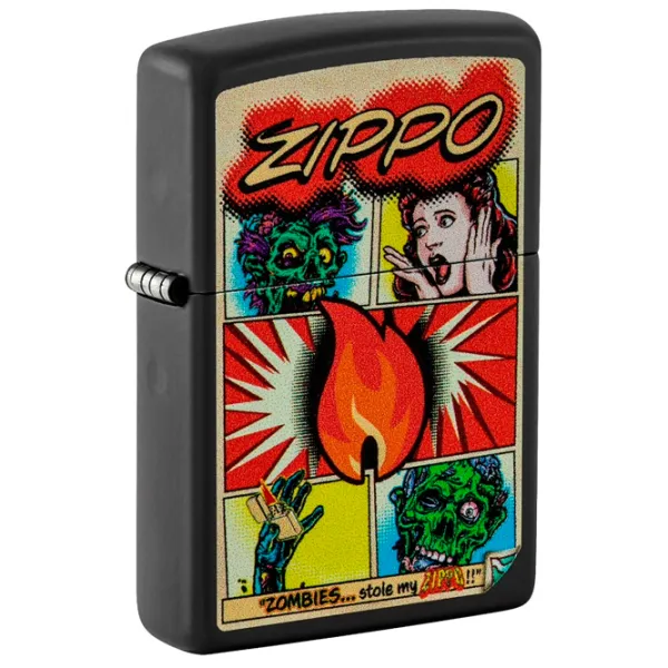 Brichetă Zippo Comic Design Black / Alamă photo 3