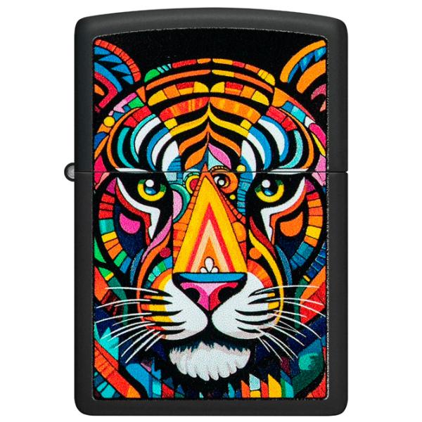Brichetă Zippo Tiger Design Black / Alamă photo 2