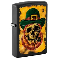 Зажигалка Zippo Leprechan Skull Design Черный / Латунь photo 2