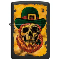 Зажигалка Zippo Leprechan Skull Design Черный / Латунь photo 3