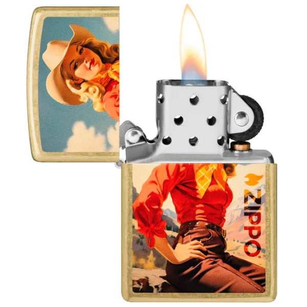 Brichetă Zippo Cowgirl Design Bronze / Alamă photo 1