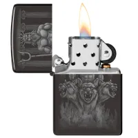 Brichetă Zippo Guardian Design Black / Alamă