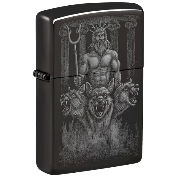 Brichetă Zippo Guardian Design Black / Alamă photo 2