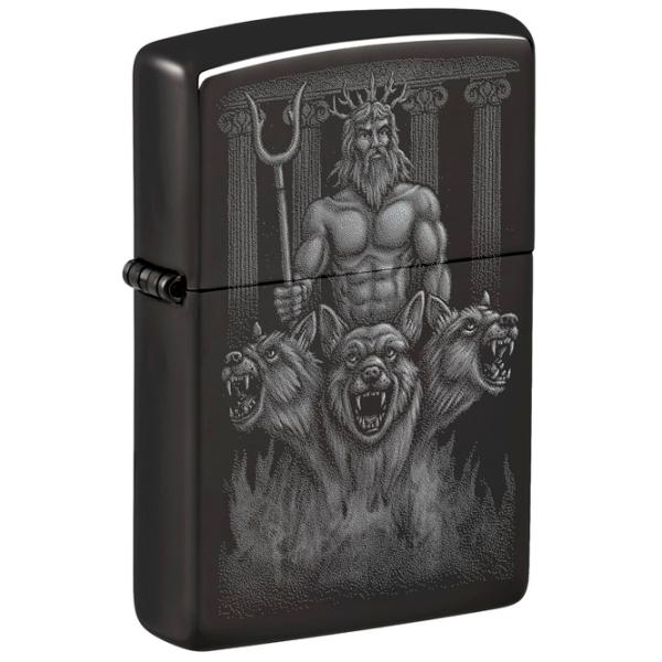 Brichetă Zippo Guardian Design Black / Alamă photo 2