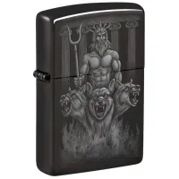 Зажигалка Zippo Guardian Design Черный / Латунь photo 2