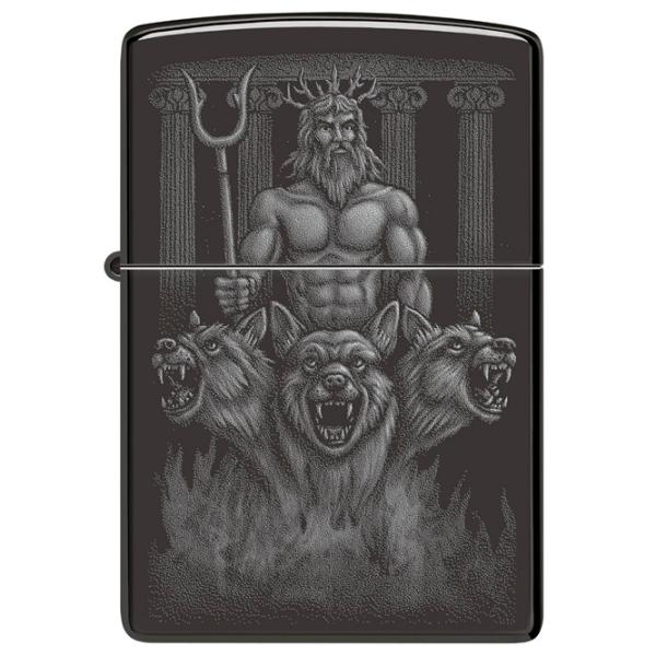 Brichetă Zippo Guardian Design Black / Alamă photo 3
