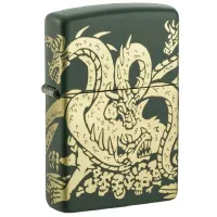 Зажигалка Zippo Dragon Design Зеленый / Латунь photo 2