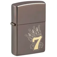 Зажигалка Zippo Lucky 7 Design Серый / Латунь photo 2