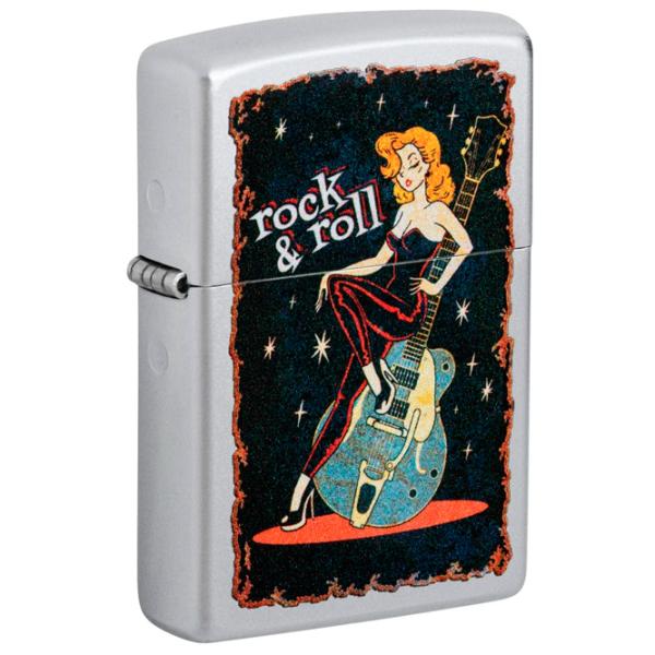 Brichetă Zippo Cool Chick Design Silver / Alamă photo 2