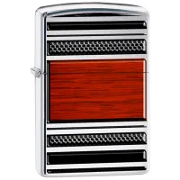 Зажигалка Zippo Steel And Wood Нержавеющая сталь / Латунь photo 2