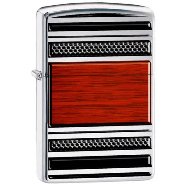 Brichetă Zippo Steel And Wood Inox / Alamă photo 2
