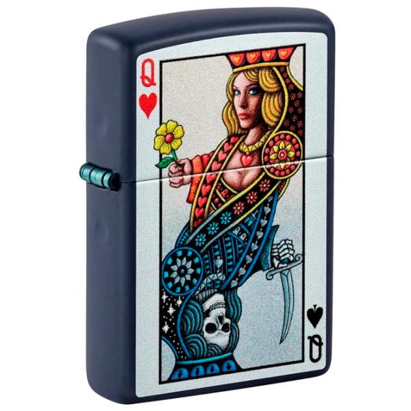 Brichetă Zippo Queen Design Blue / Alamă photo 2