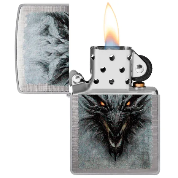 Brichetă Zippo Dragon Design Gray / Alamă photo 1