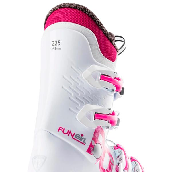 Clăpari de schi pentru copii Rossignol FUN GIRL 4 White / Poliuretan photo 2