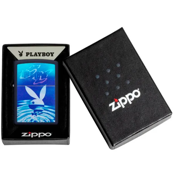 Brichetă Zippo Playboy Blue / Alamă photo 3